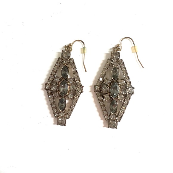 Art Deco Gunmetal Earrings - Picture 4 of 4